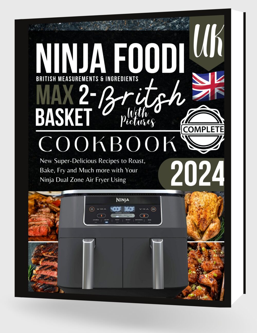 Ninja Foodi 2-Basket Air Fryer Cookbook UK 2024: